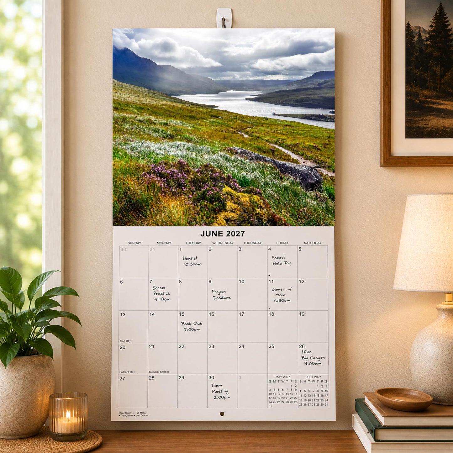 2027 Scotland Monthly Wall Calendar | Travel Calendar 2026-2027