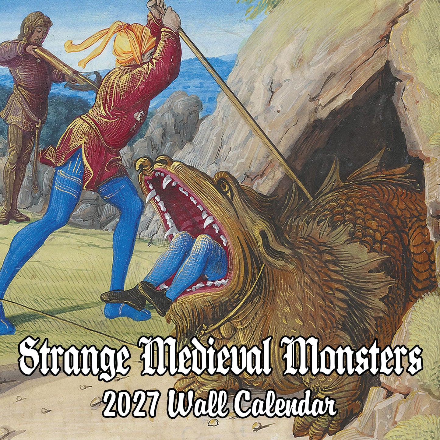 2027 Strange Medieval Monsters White Elephant Monthly Wall Calendar - Funny Gag Gift | Prank Gift Calendar 2026-2027