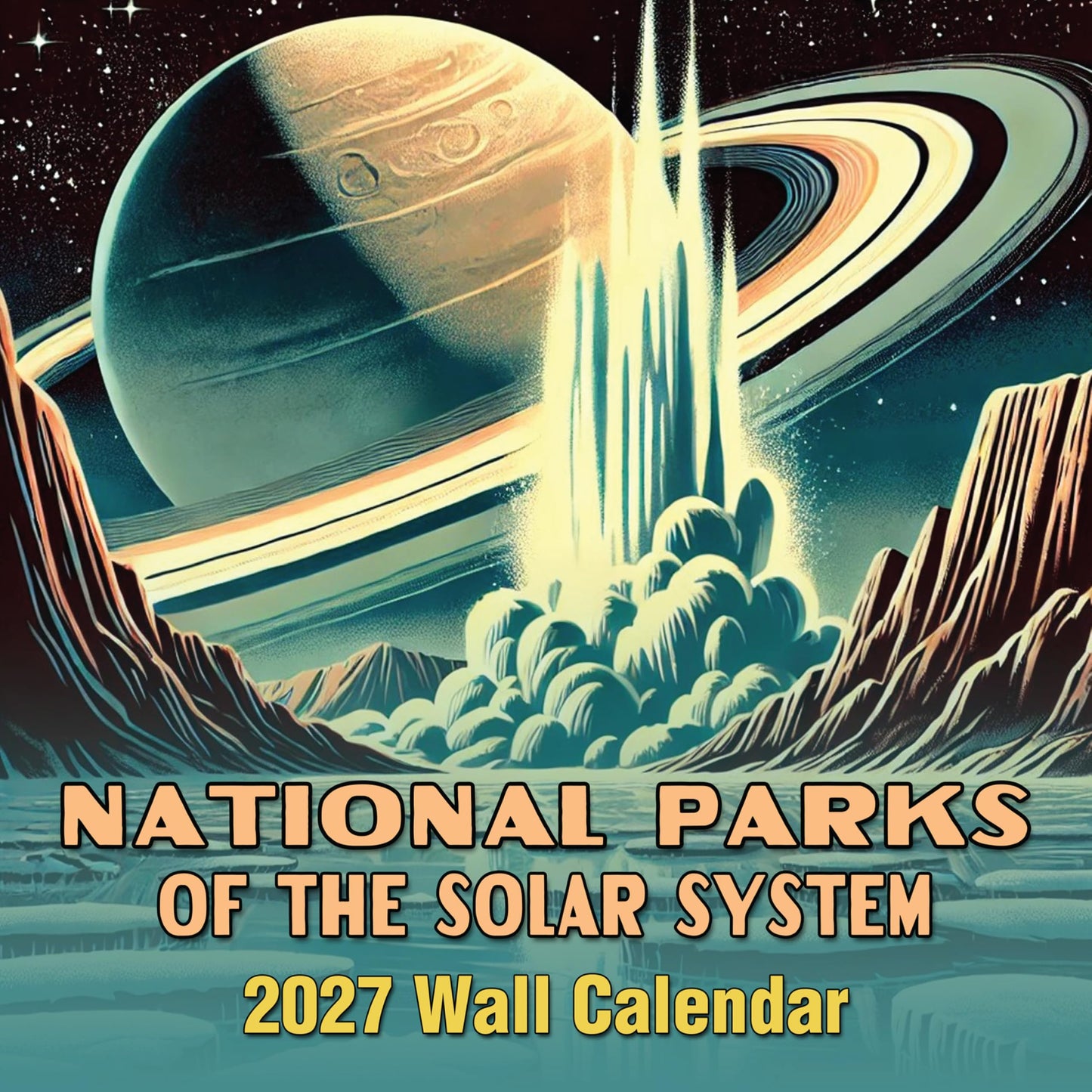 2027 National Parks of the Solar System Monthly Wall Calendar | Fun Gift Calendar 2026-2027