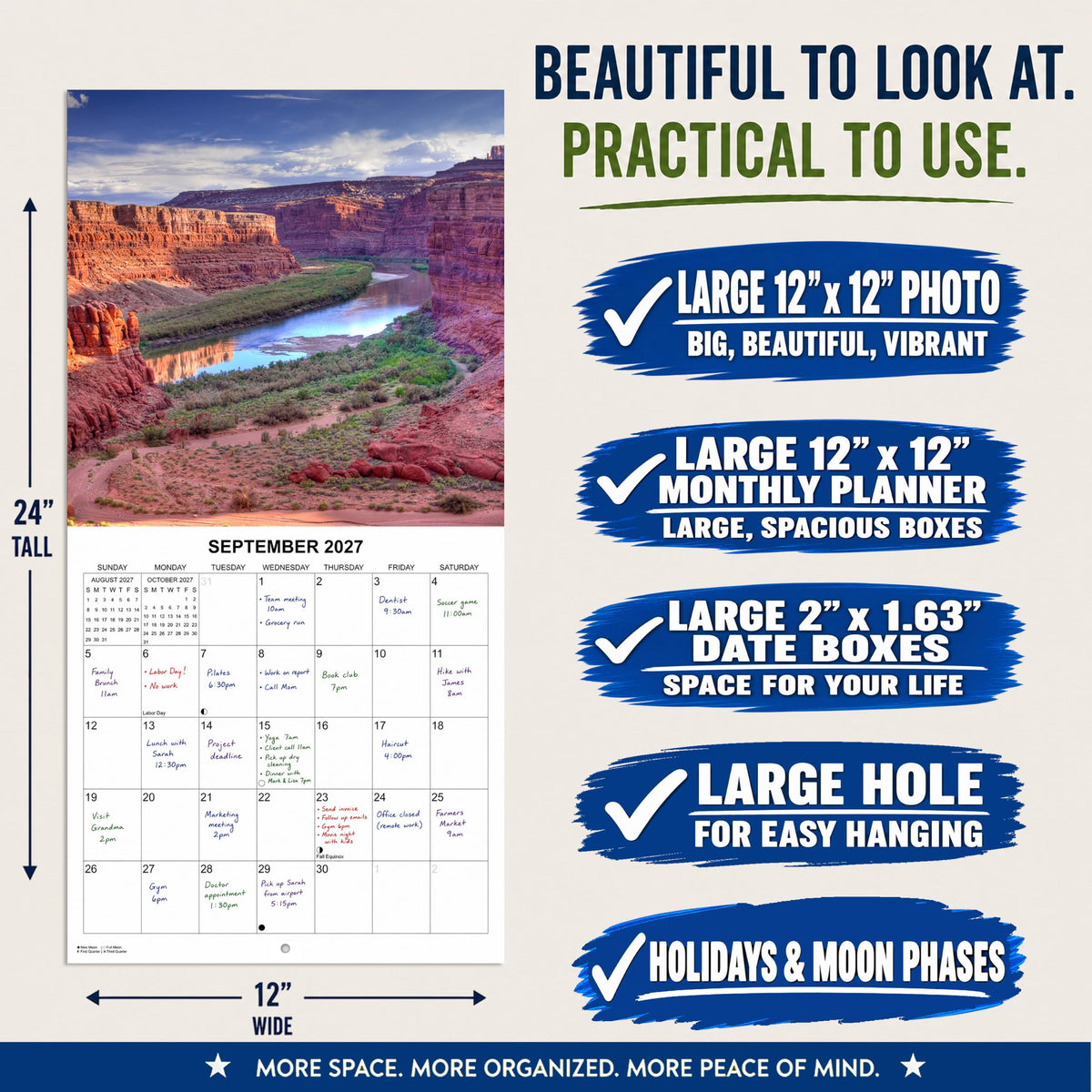 2027 Utah National Parks Monthly Wall Calendar | Travel Calendar 2026-2027