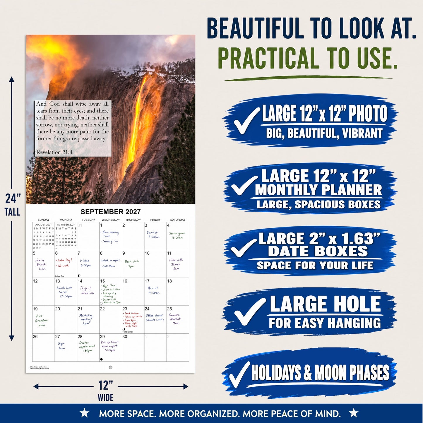 2027 God's Promises Bible Verses Monthly Wall Calendar | Christian Calendar 2026-2027