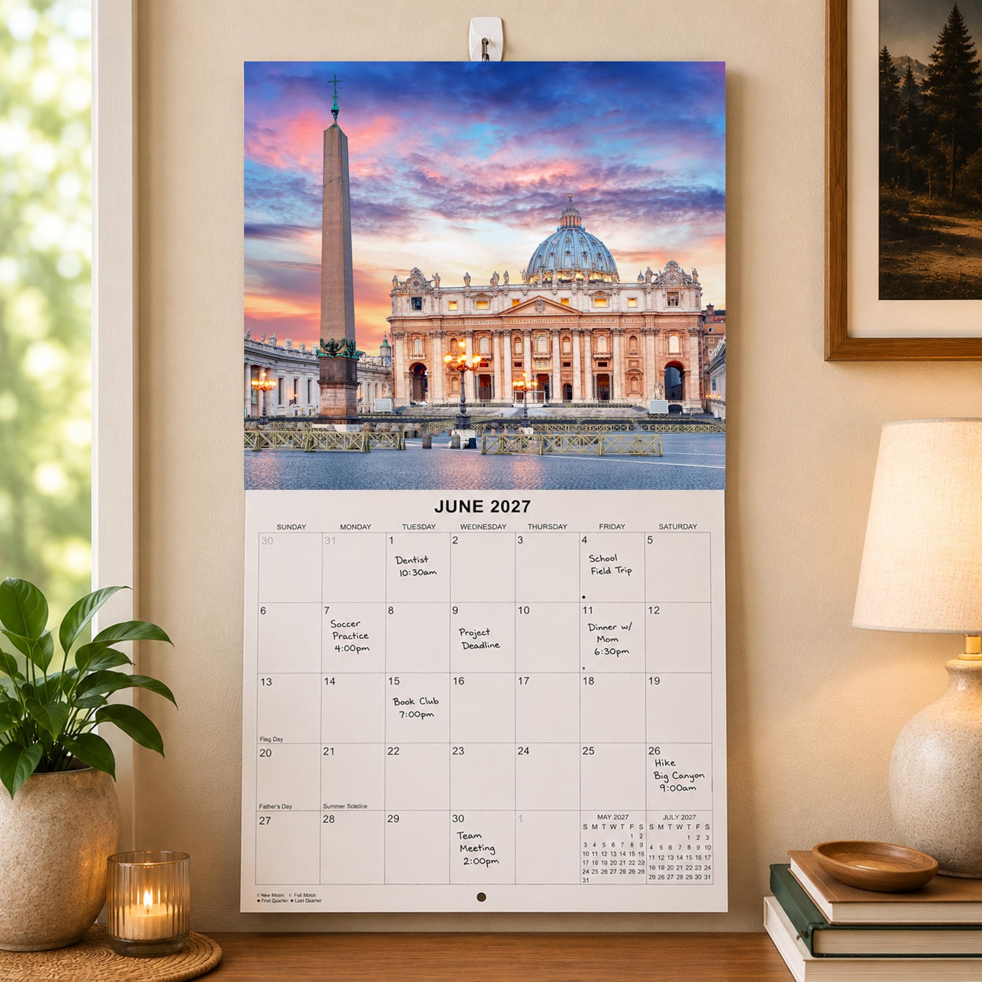 2027 Italy Monthly Wall Calendar | Travel Calendar 2026-2027