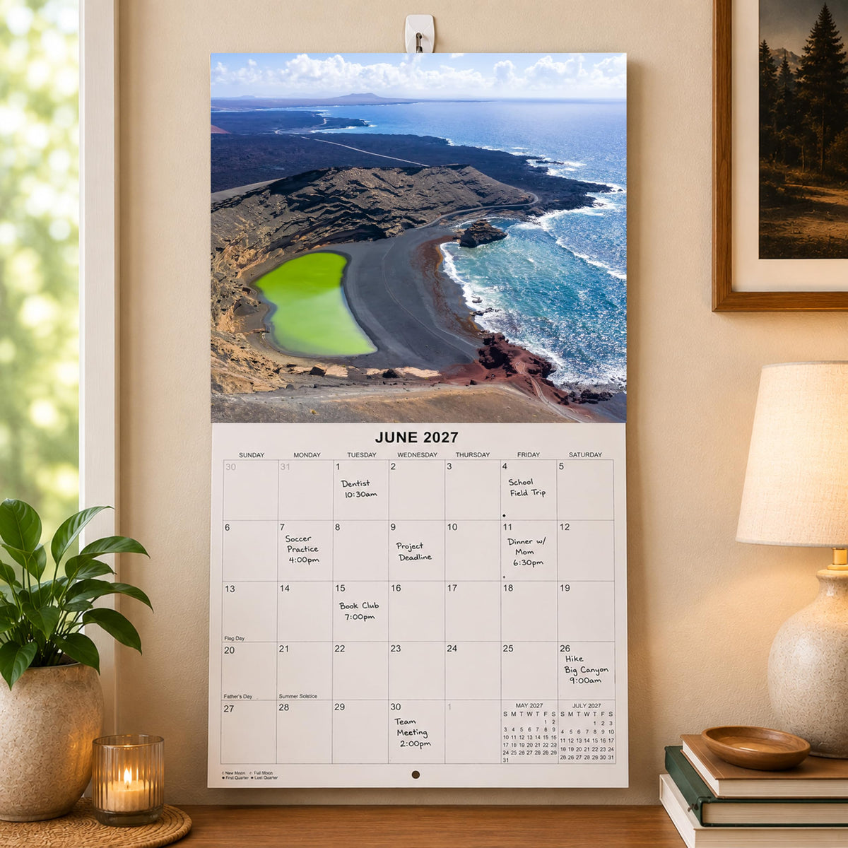 2027 Exotic Beaches Monthly Wall Calendar | Tropical Beaches Travel Calendar 2026-2027