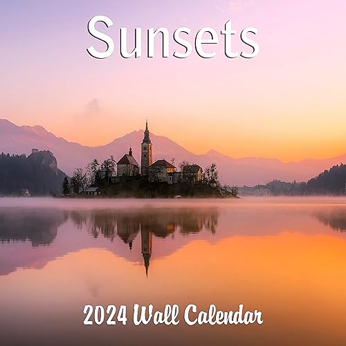 2024 Sunsets Nature Landscapes Travel Monthly Wall Calendar with Four Bonus Months from 2023 16-Month Calendar Starts in September 2023 until December 2024 12" x 24" (when open) 12" x 12" (when closed) Thick Sturdy Paper