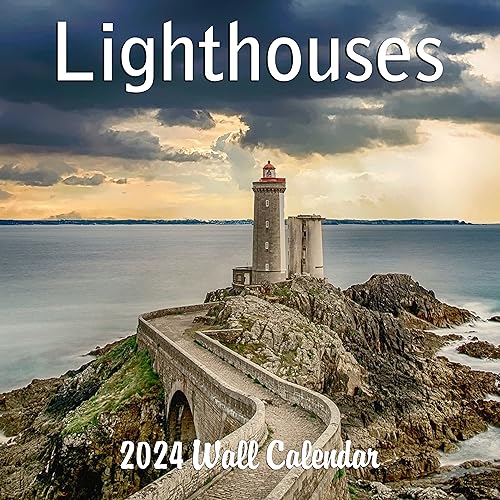 2024 Lighthouses Nature Landscapes Travel Monthly Wall Calendar with Four Bonus Months from 2023 16-Month Calendar Starts in September 2023 until December 2024 12" x 24" (when open) 12" x 12" (when closed) Thick Sturdy Paper